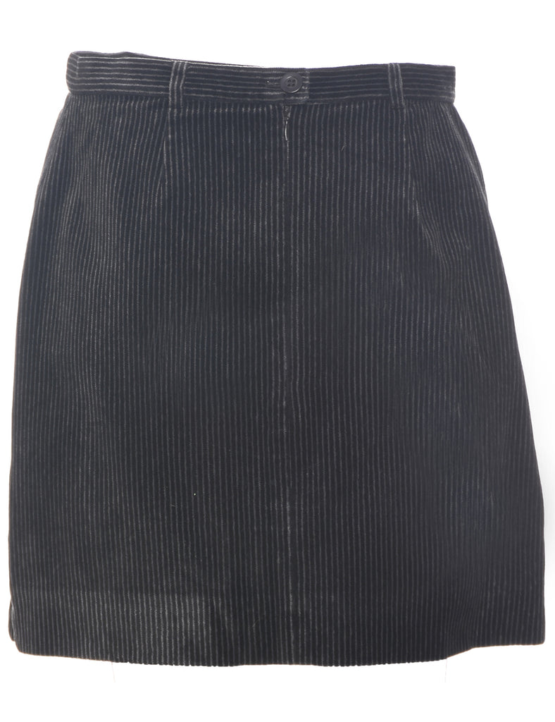 Striped Pattern Pencil Skirt - M
