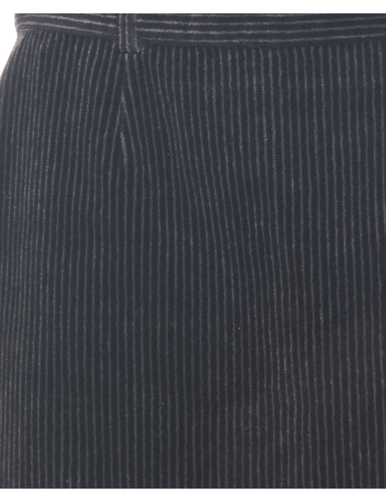 Striped Pattern Pencil Skirt - M