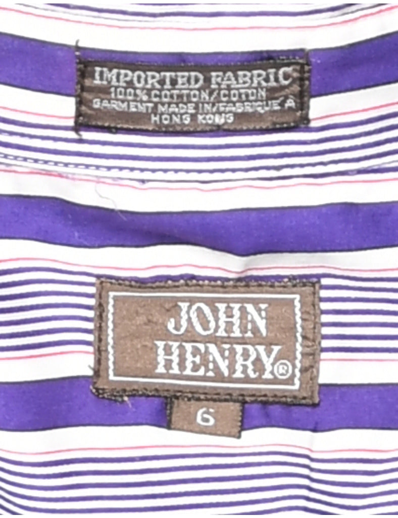 Striped Pattern Shirt - M
