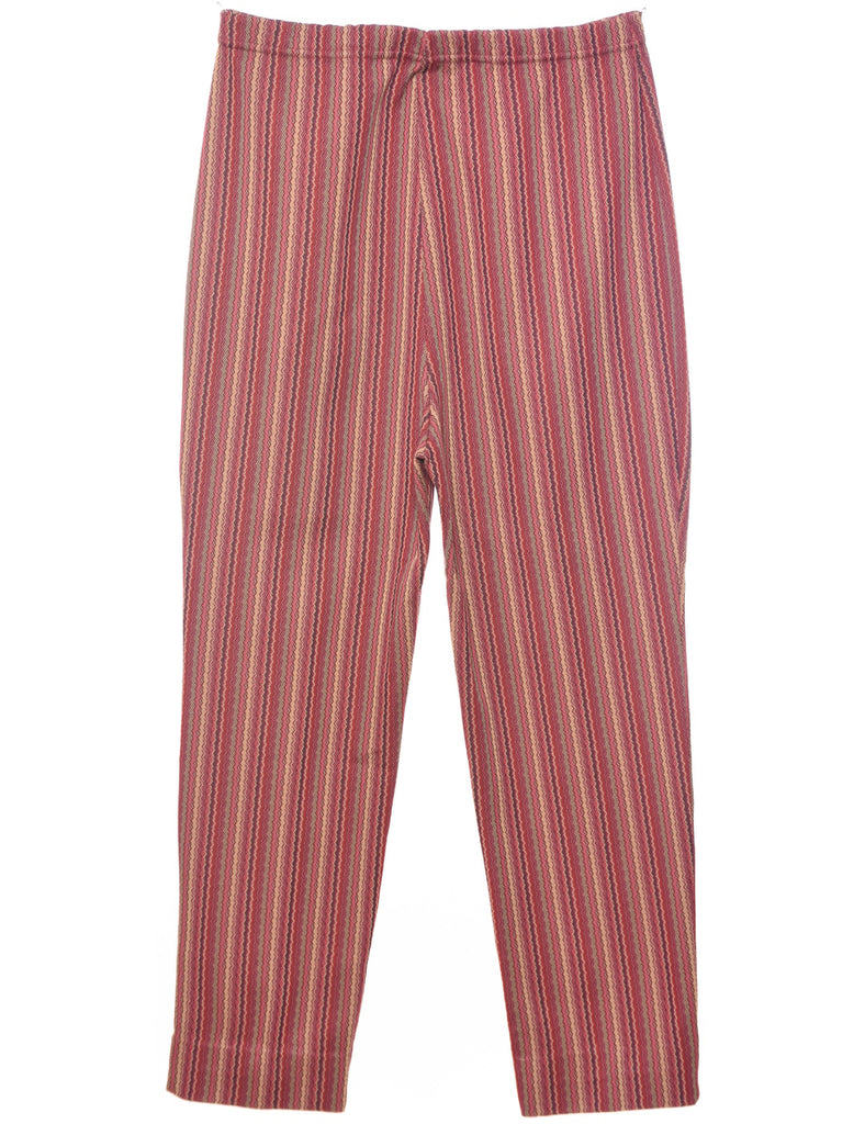 Striped Pattern Trousers - W30 L28