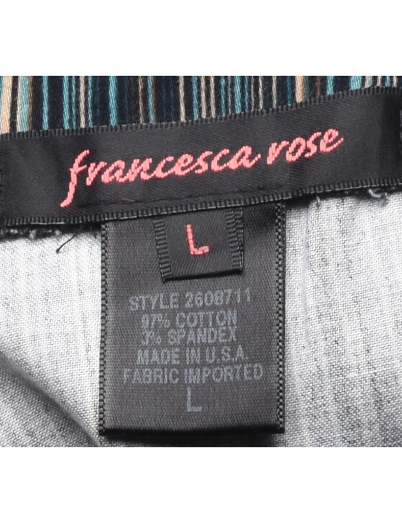 Striped Pattern Trousers - W33 L26