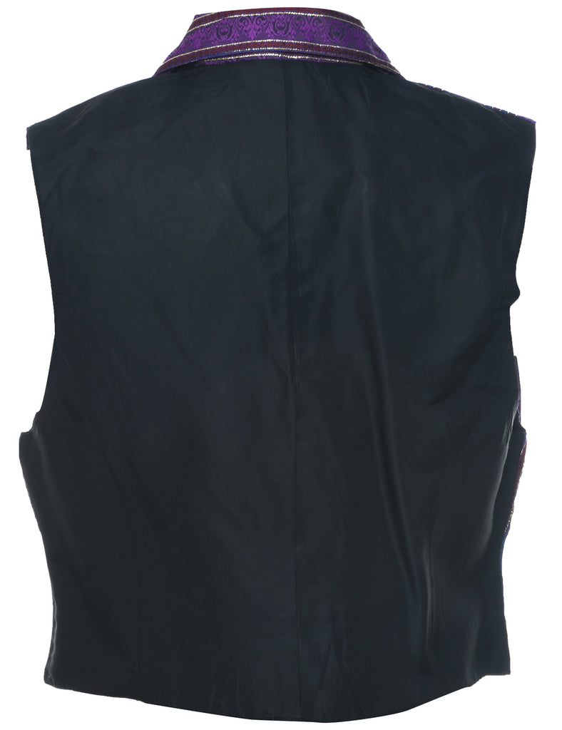 Striped Pattern Waistcoat - L