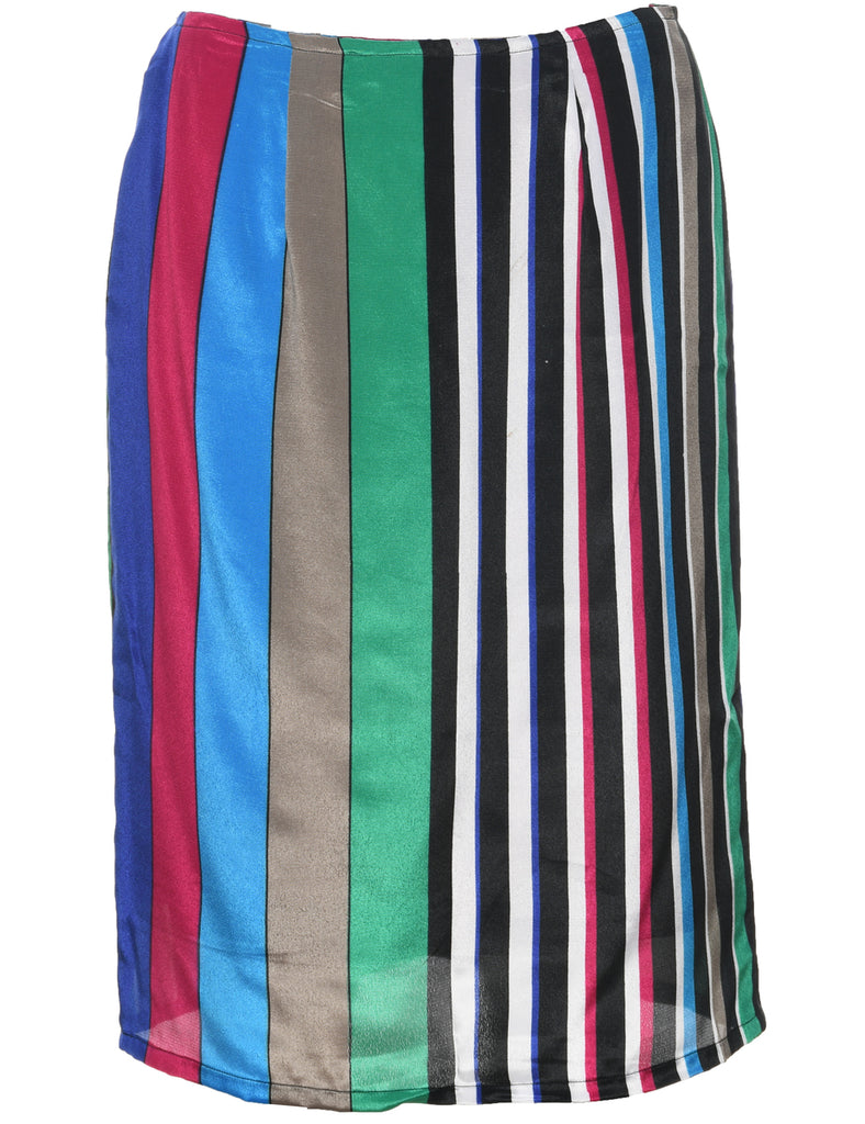 Striped Pencil Skirt - M