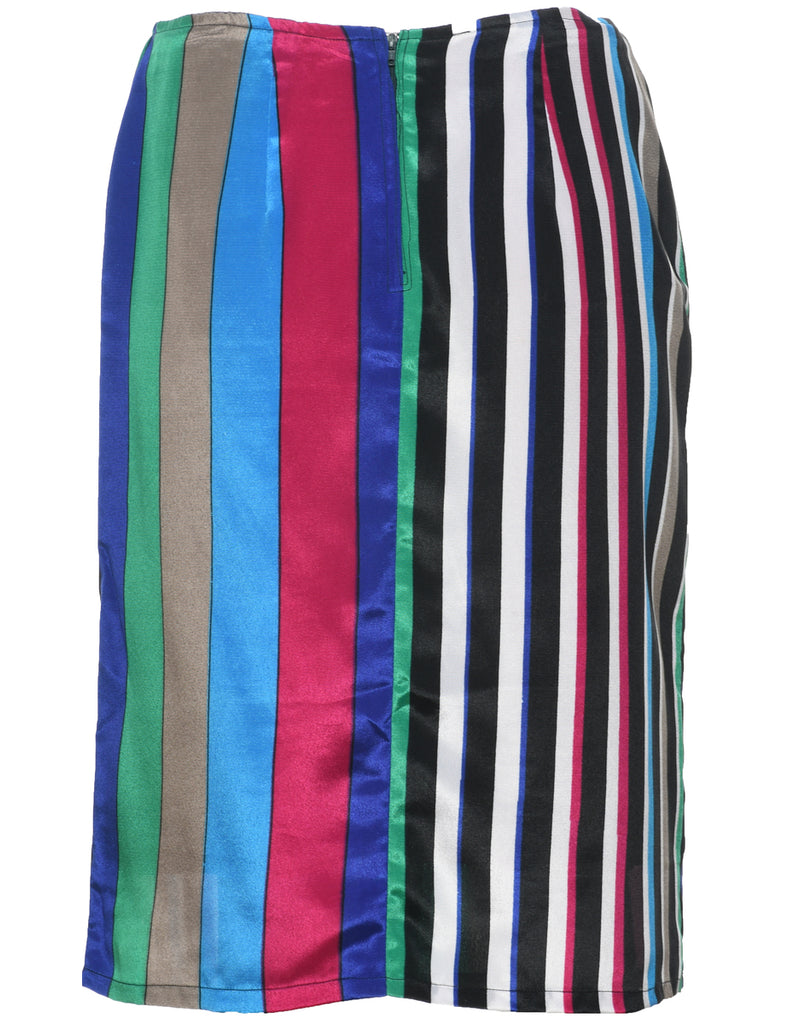 Striped Pencil Skirt - M