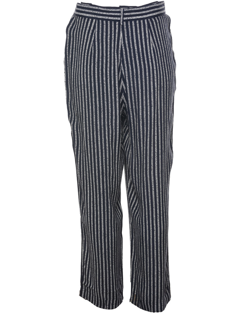 Striped Printed Trousers - W30 L27