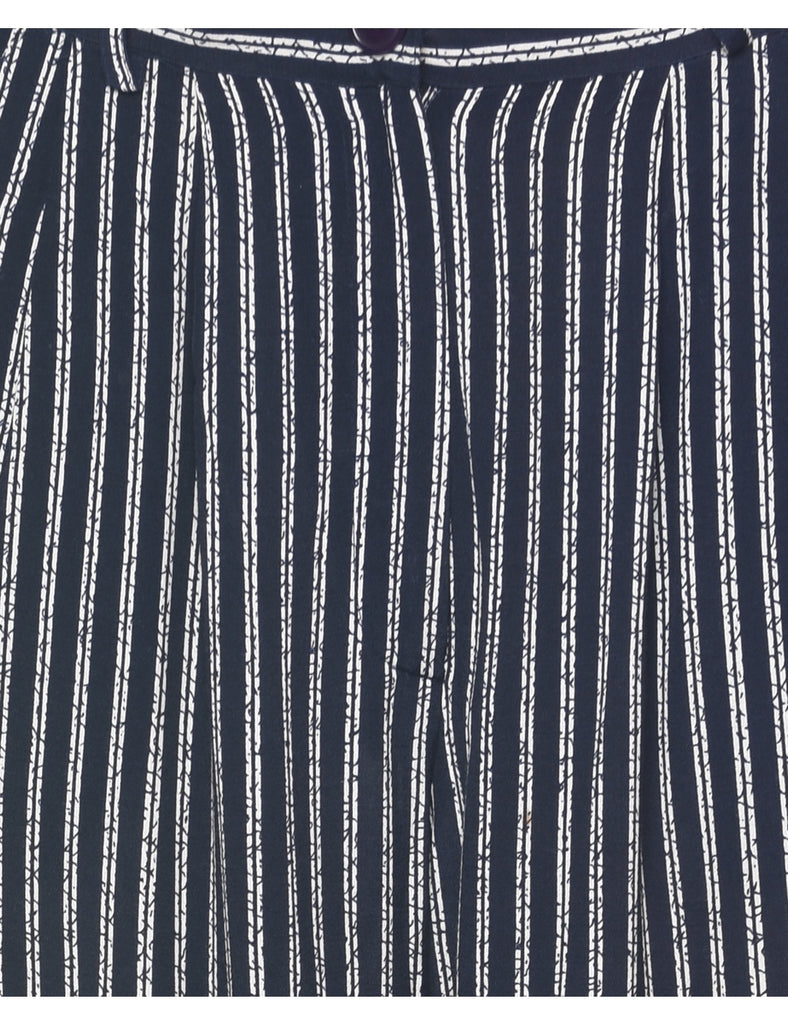 Striped Printed Trousers - W30 L27