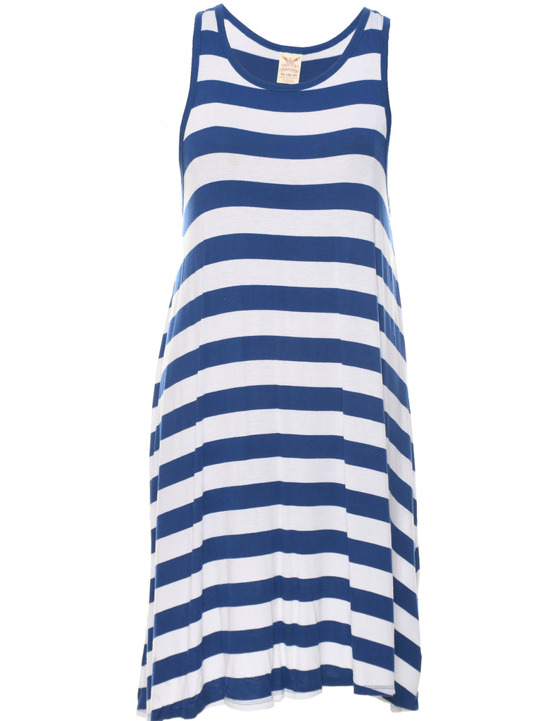 Striped Sleeveless Dress - XL