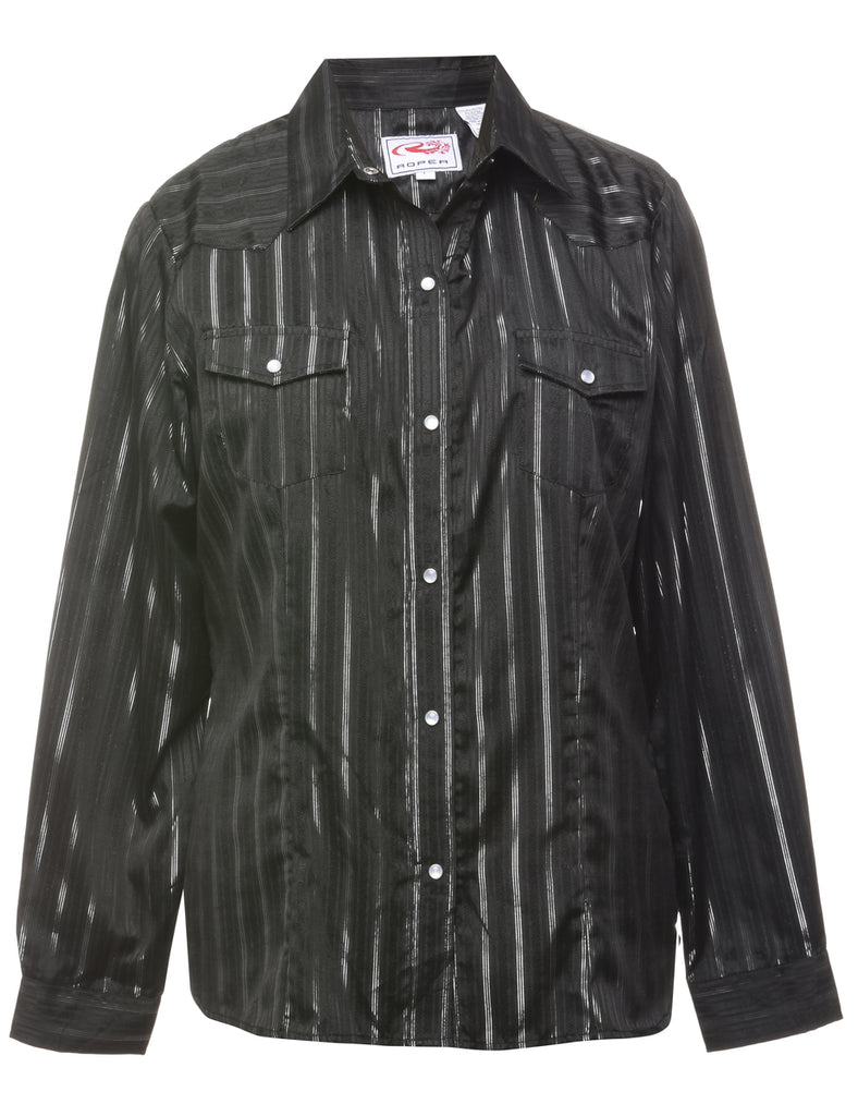 Striped Western Shirt - L
