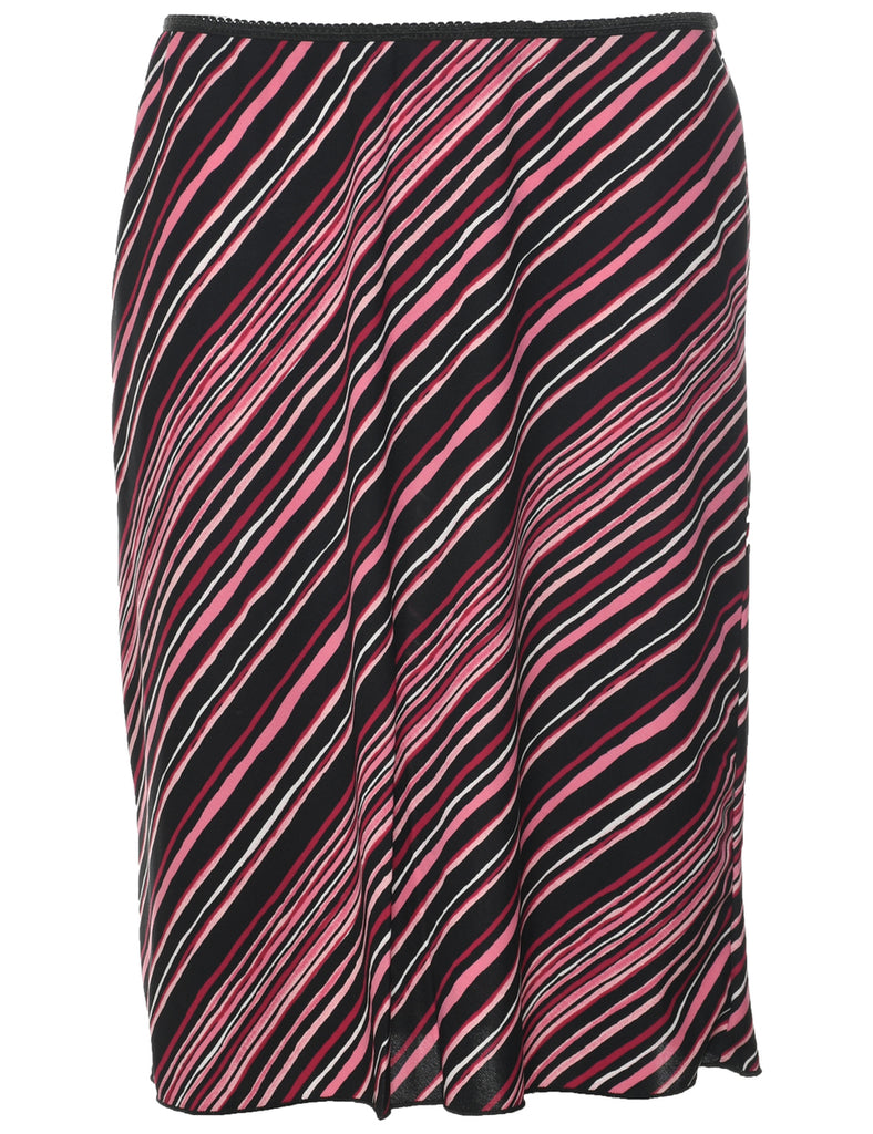 Striped Y2K Pencil Skirt - M