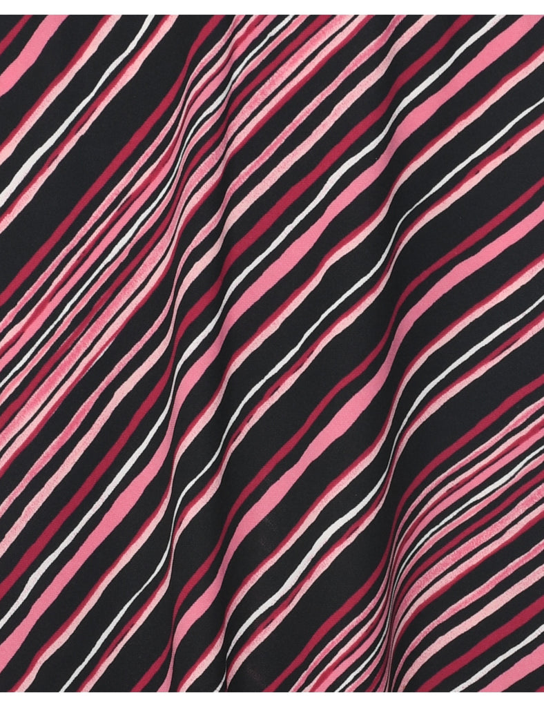 Striped Y2K Pencil Skirt - M