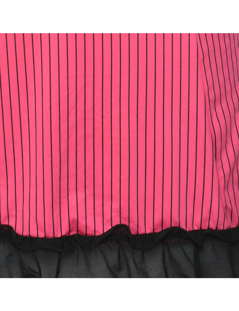 Stripy Pattern Y2K Babydoll - XS