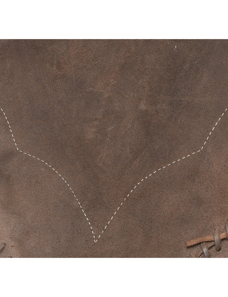 Suede Cropped Armour Costume  - M