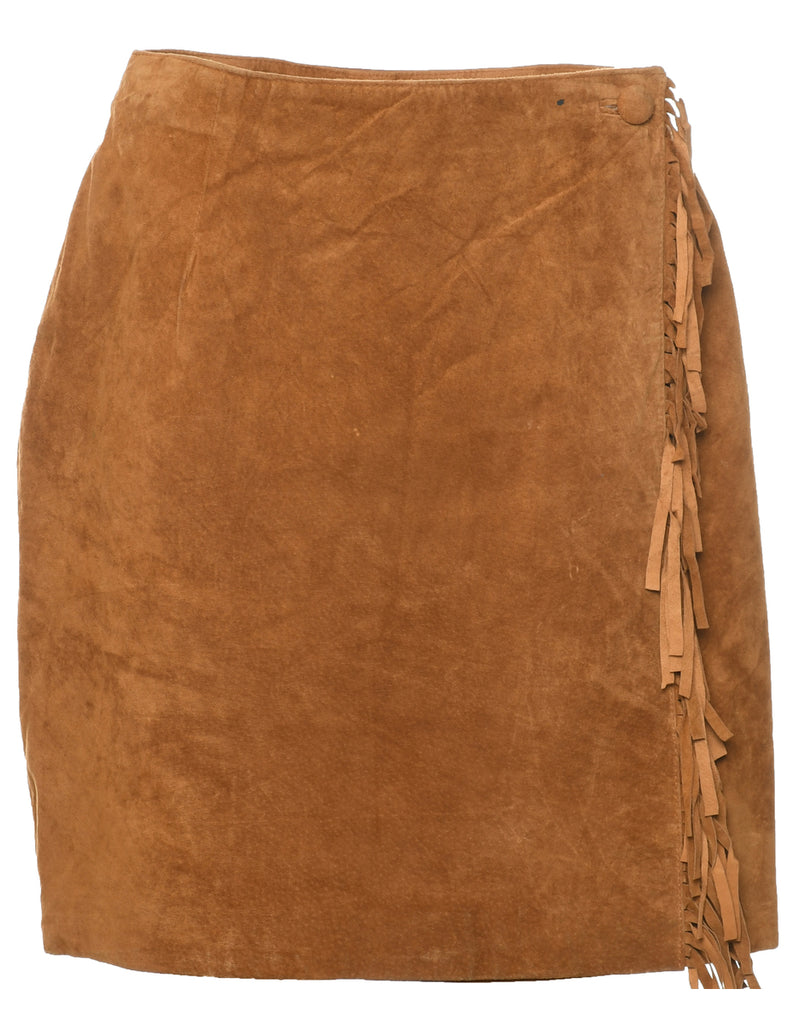 Suede Pencil Skirt - M