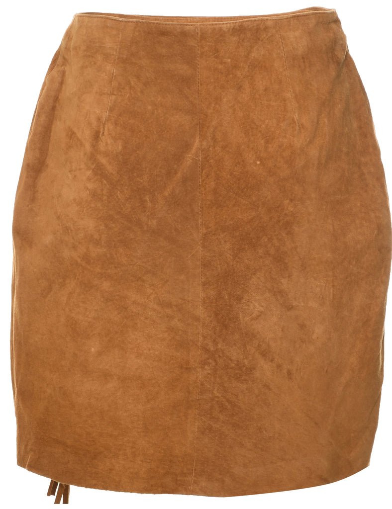 Suede Pencil Skirt - M