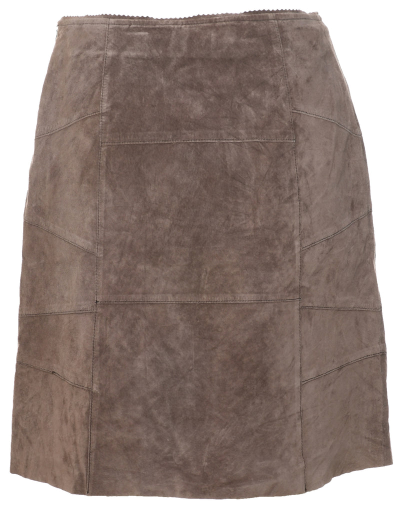 Suede Pencil Skirt - M
