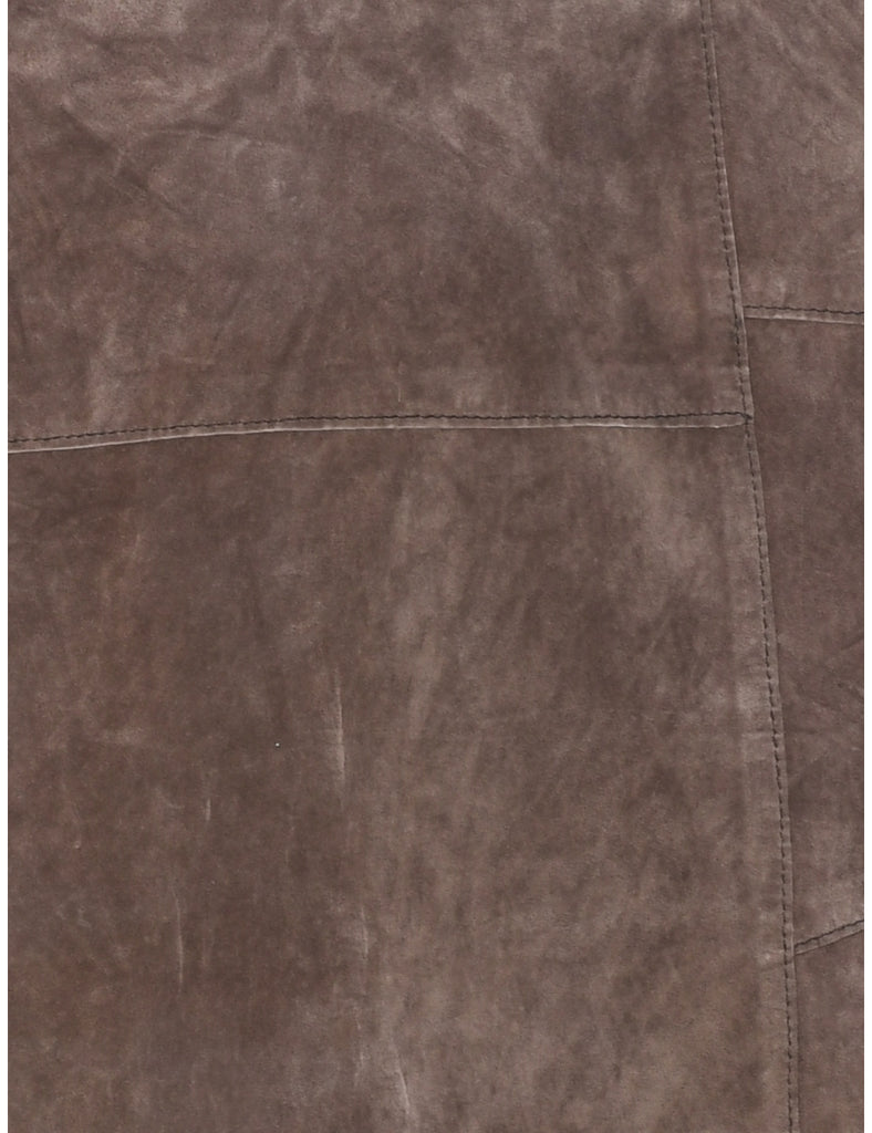 Suede Pencil Skirt - M