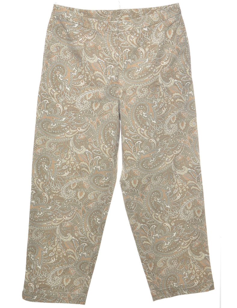 Talbots Paisley Pattern Trousers - W30 L26