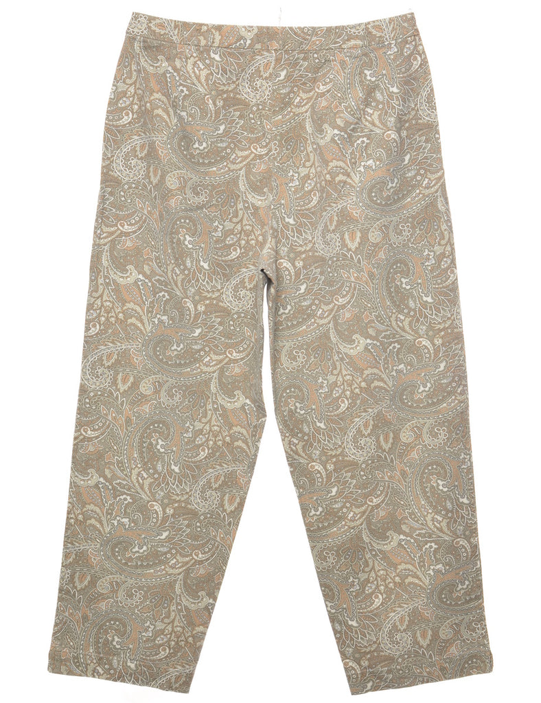 Talbots Paisley Pattern Trousers - W30 L26