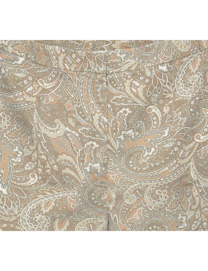 Talbots Paisley Pattern Trousers - W30 L26