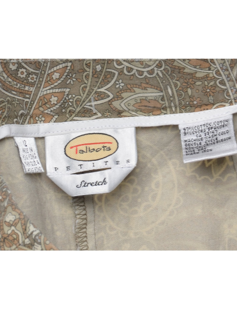 Talbots Paisley Pattern Trousers - W30 L26