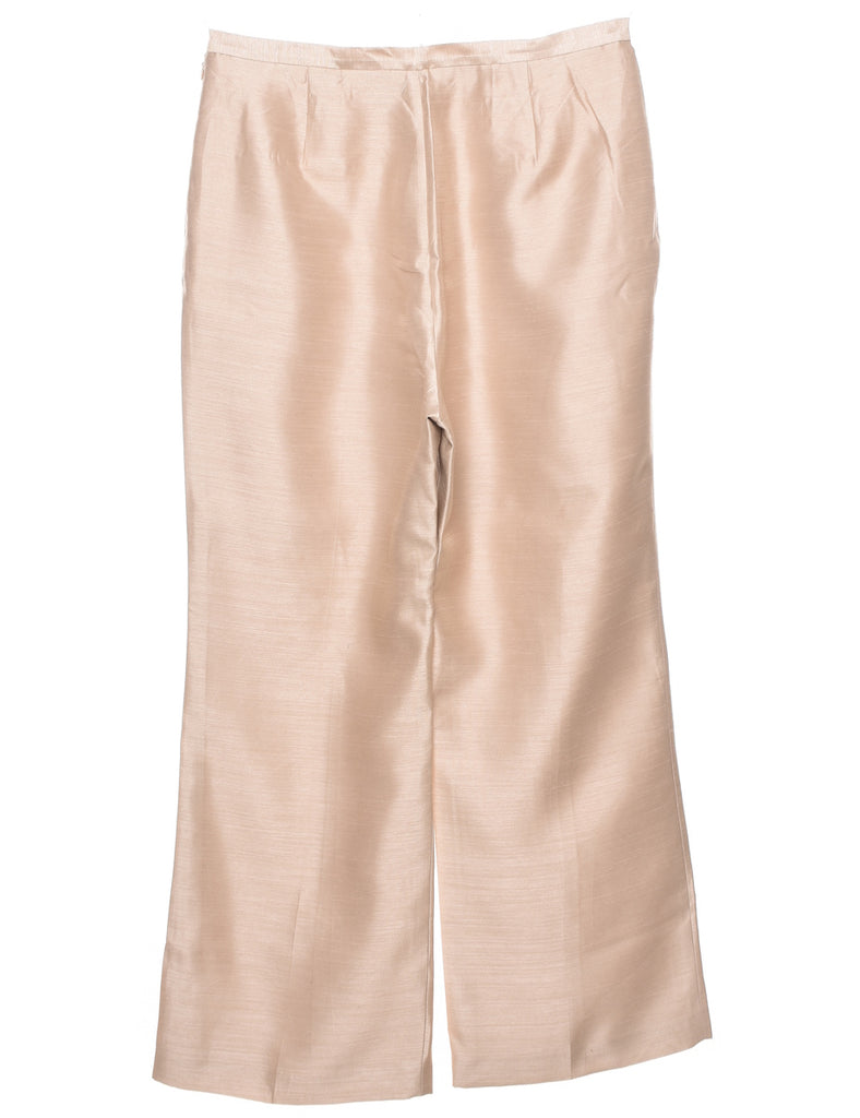 Tan Shiny Trousers - W33 L29