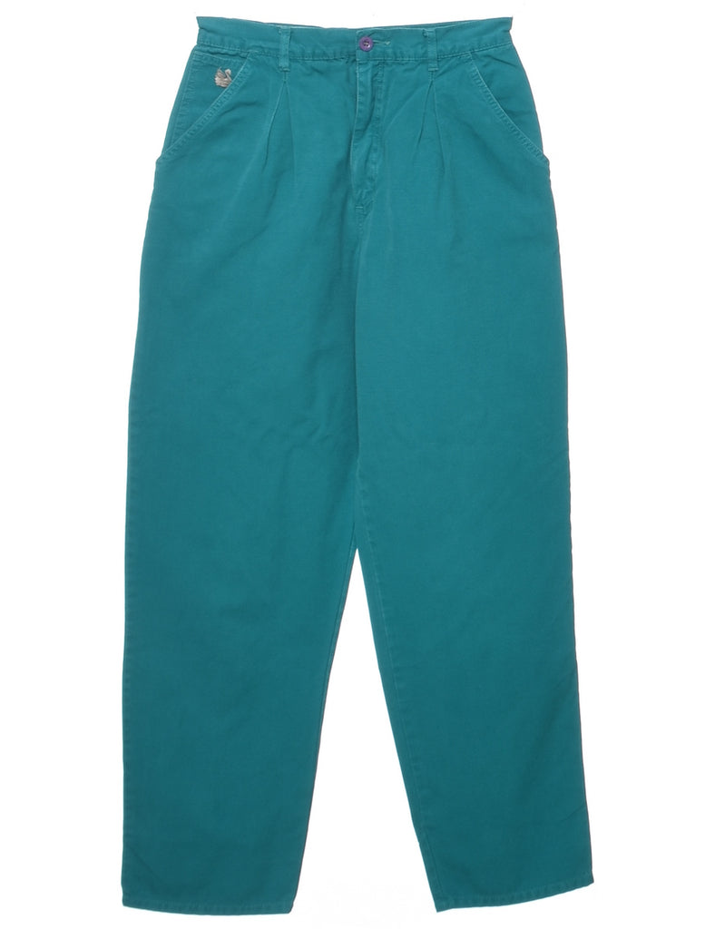 Tapered Green Trousers - W27 L30
