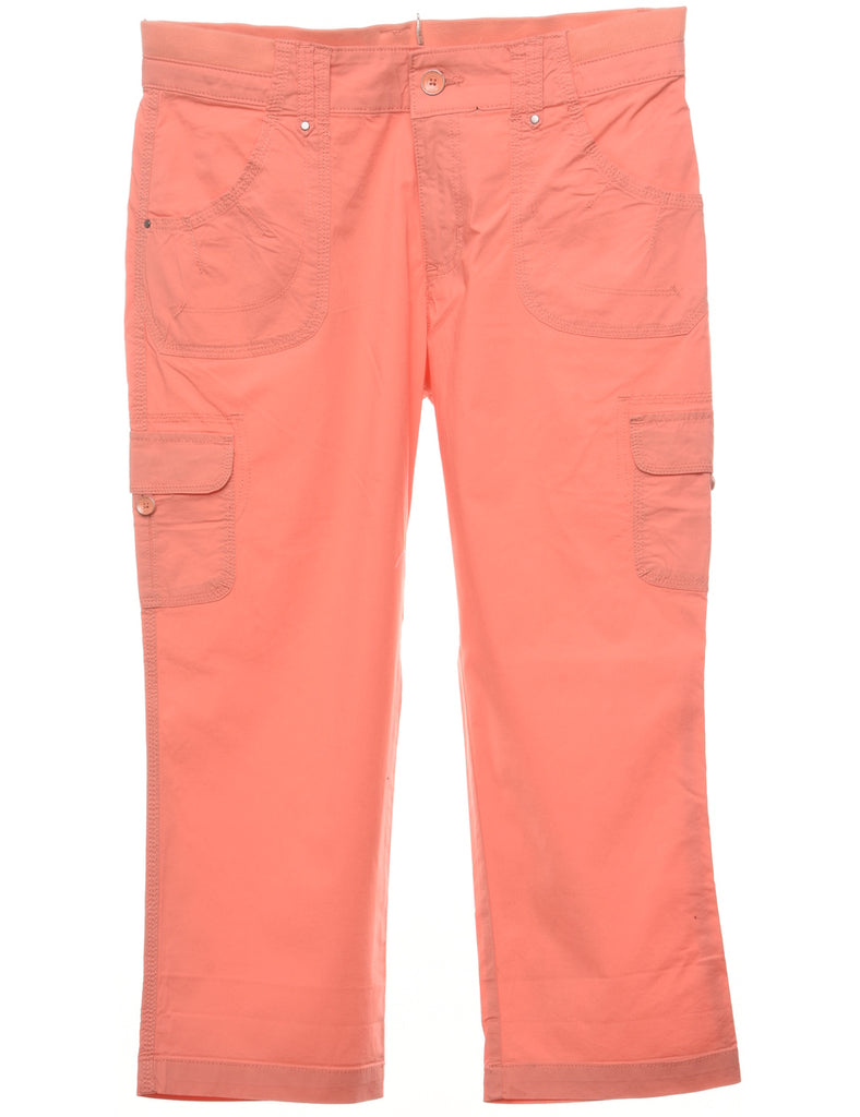 Tapered Peach Trousers - W34 L23