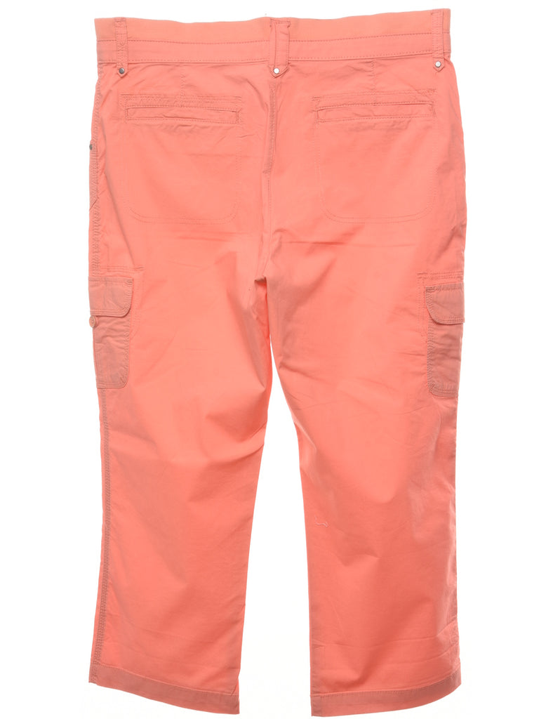 Tapered Peach Trousers - W34 L23