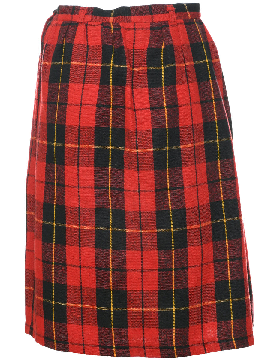 Plaid mini pencil skirt online