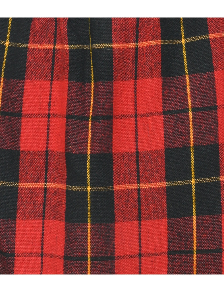 Tartan Pencil Skirt - M