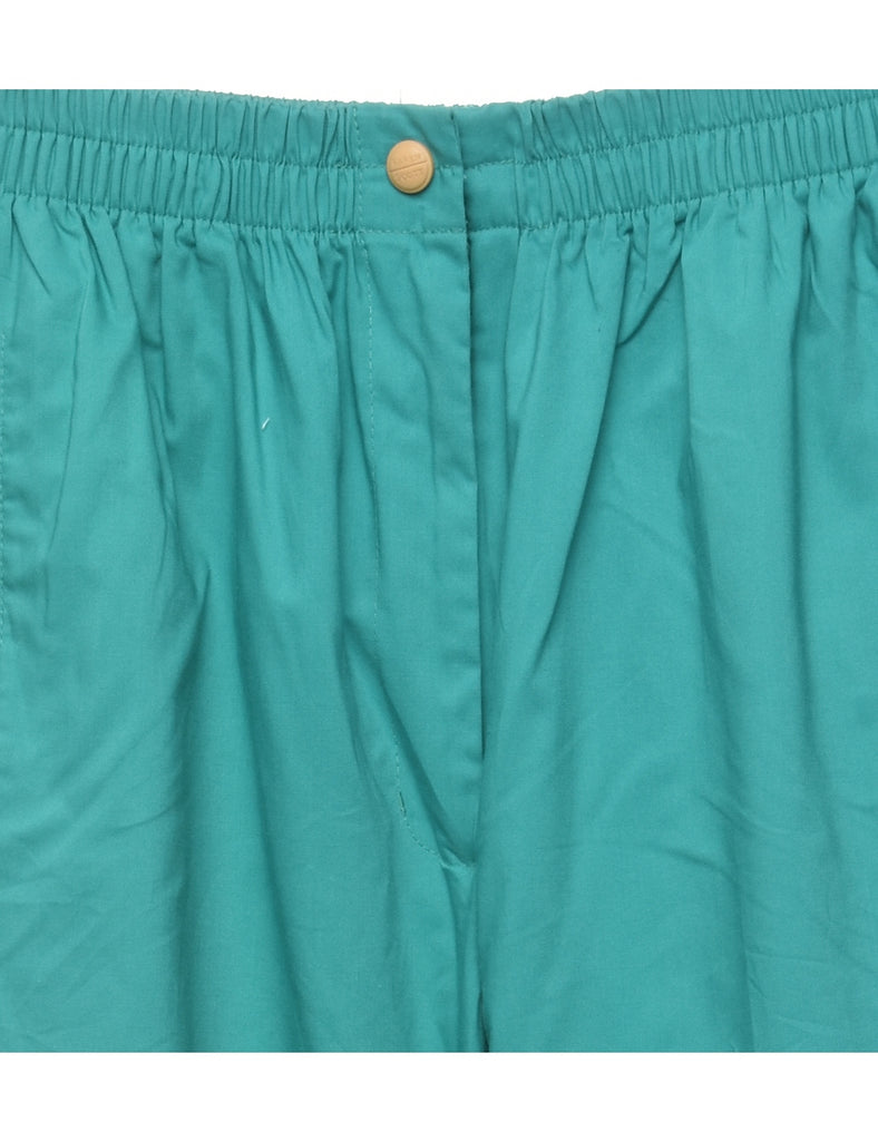 Teal 1980s Trousers - W26 L30