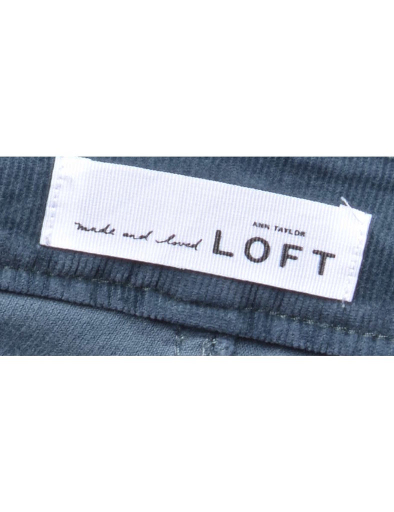 Teal Classic Corduroy Trousers - W33 L31