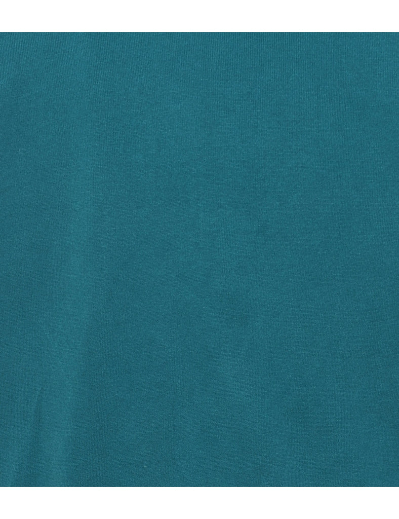 Teal Plain Classic Sweatshirt - XL