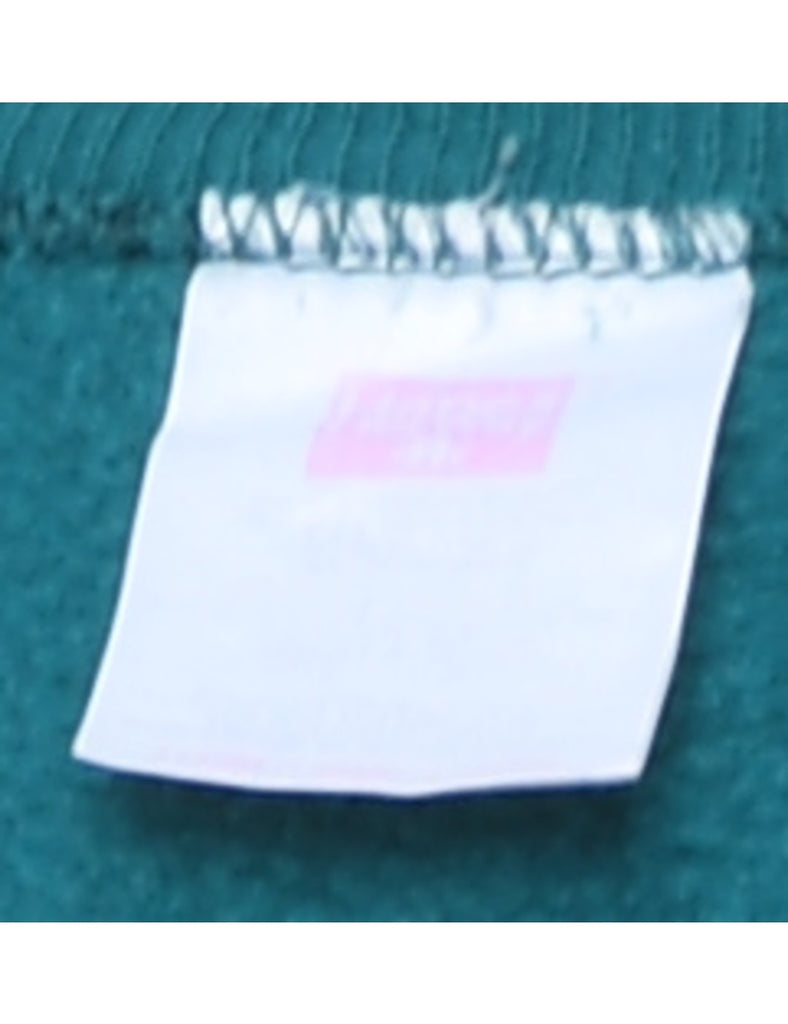 Teal Plain Classic Sweatshirt - XL