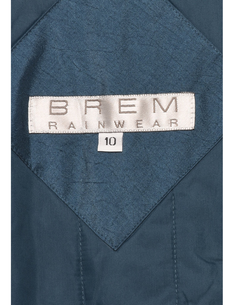 Teal Trench Coat - L
