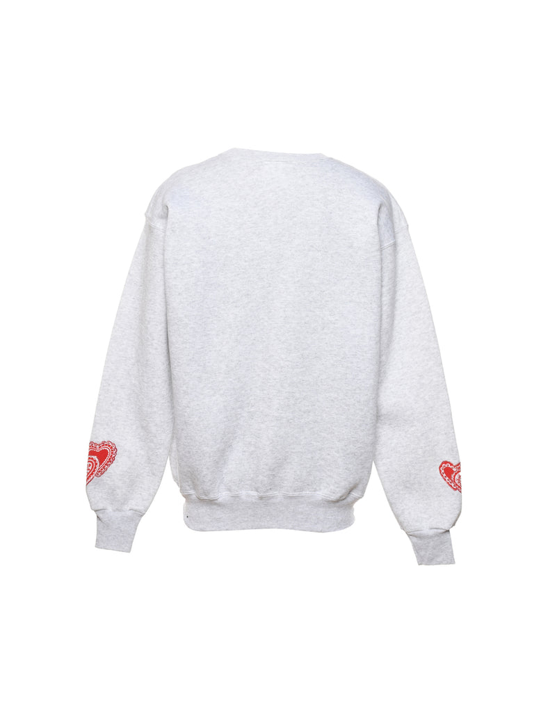 Teddy Bear Print Christmas Sweatshirt - M