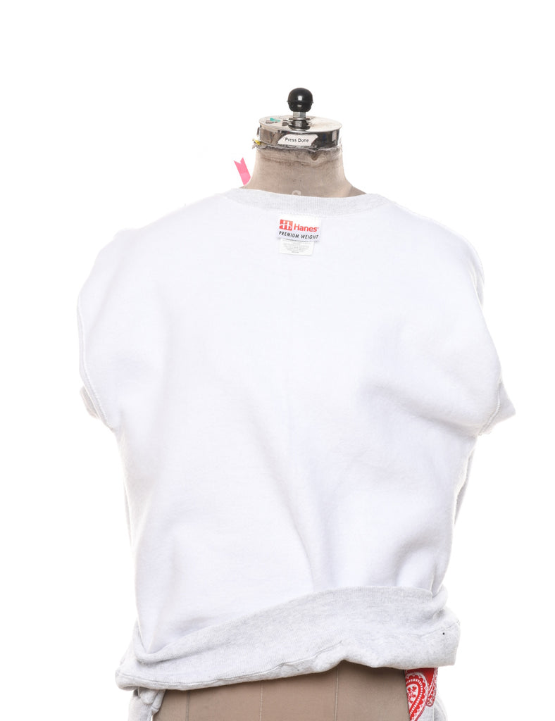 Teddy Bear Print Christmas Sweatshirt - M