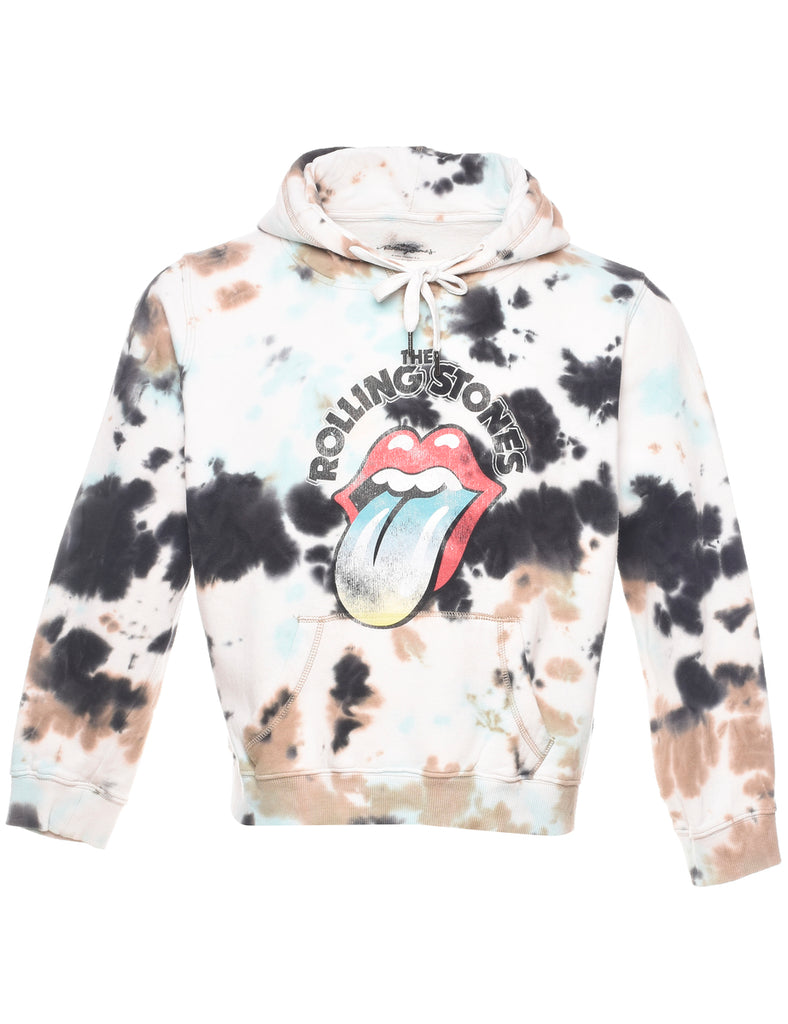 Tie-Dye Design The Rolling Stones Hoodie - L