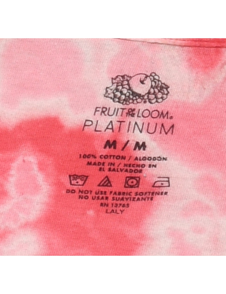 Tie-dye Effect Cropped T-shirt - M