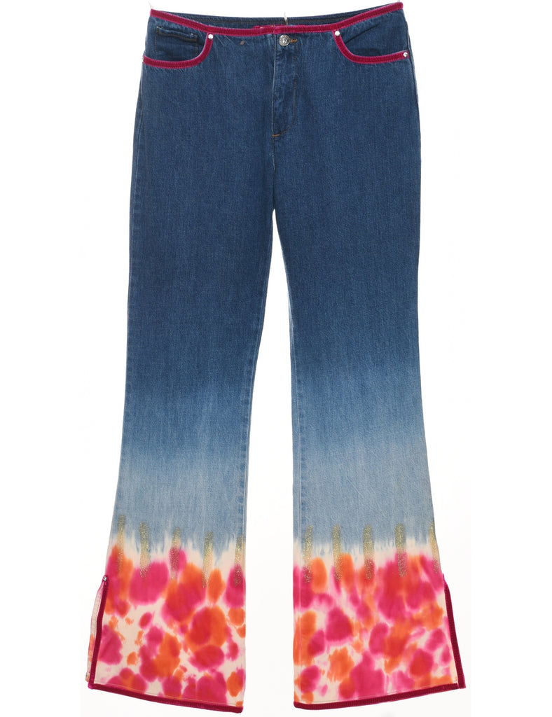 Tie-dye Effect Flared Jeans - W29 L32