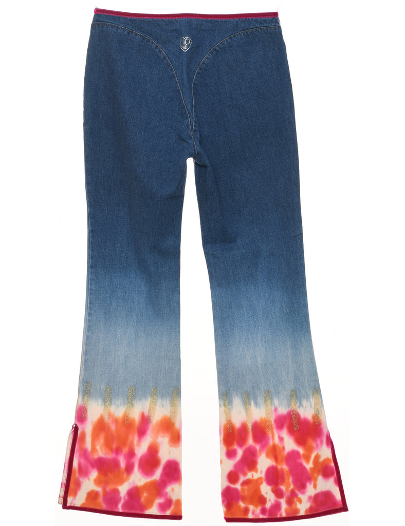 Tie-dye Effect Flared Jeans - W29 L32