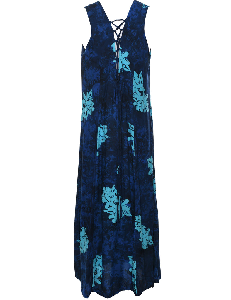 Tie-dye Effect Maxi Dress - L