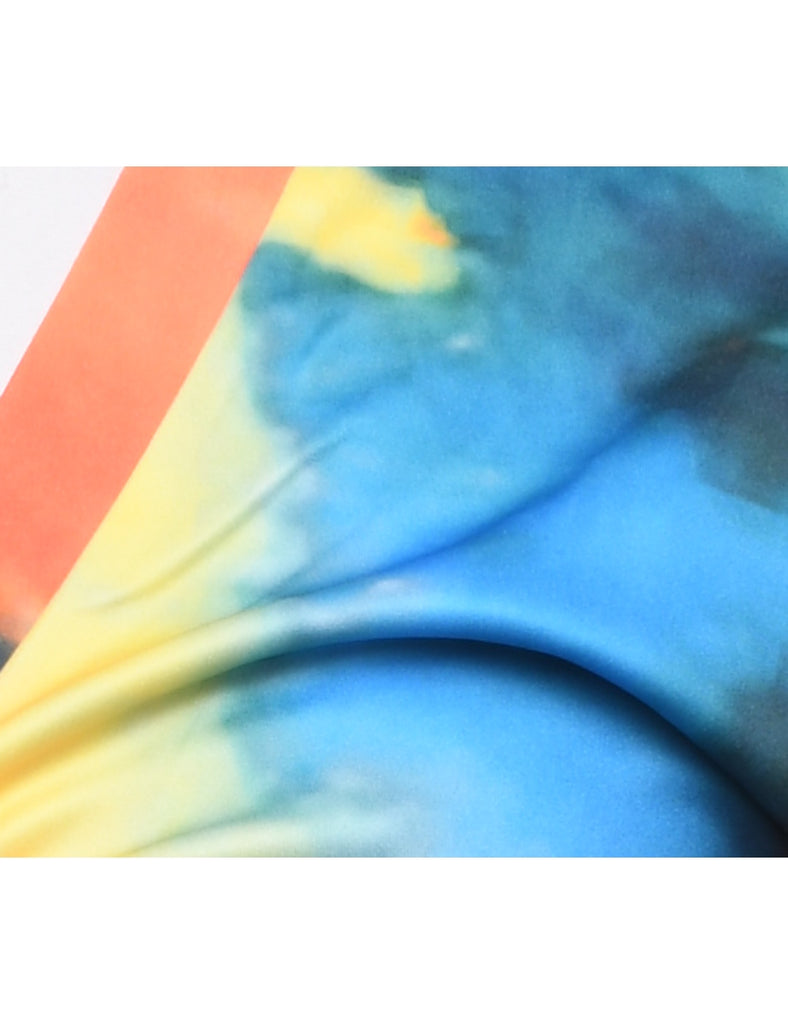 Tie Dye Effect Multi-Colour Cropped Top - S