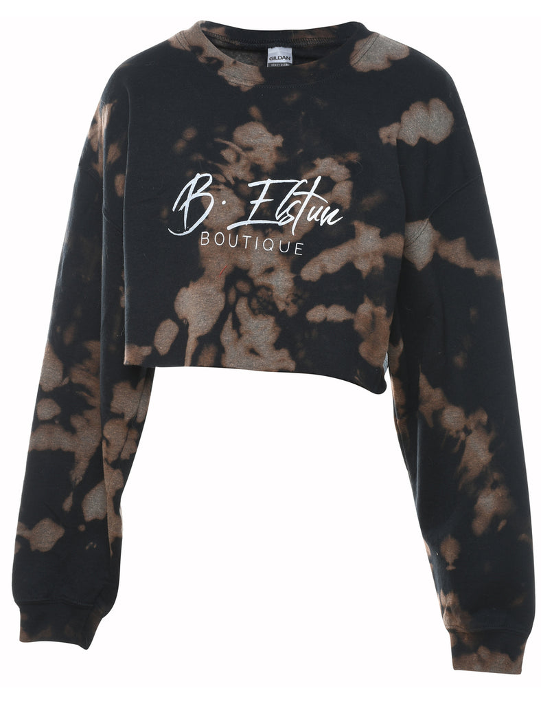 Tie-dye Embridered Sweatshirt - L
