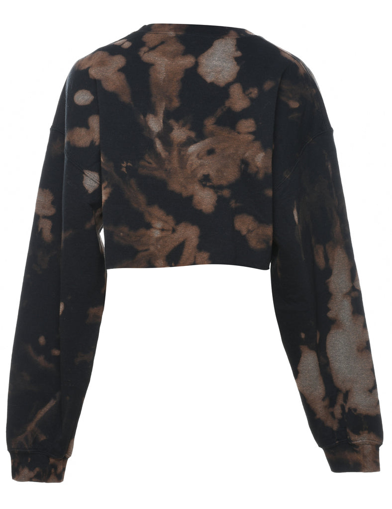 Tie-dye Embridered Sweatshirt - L