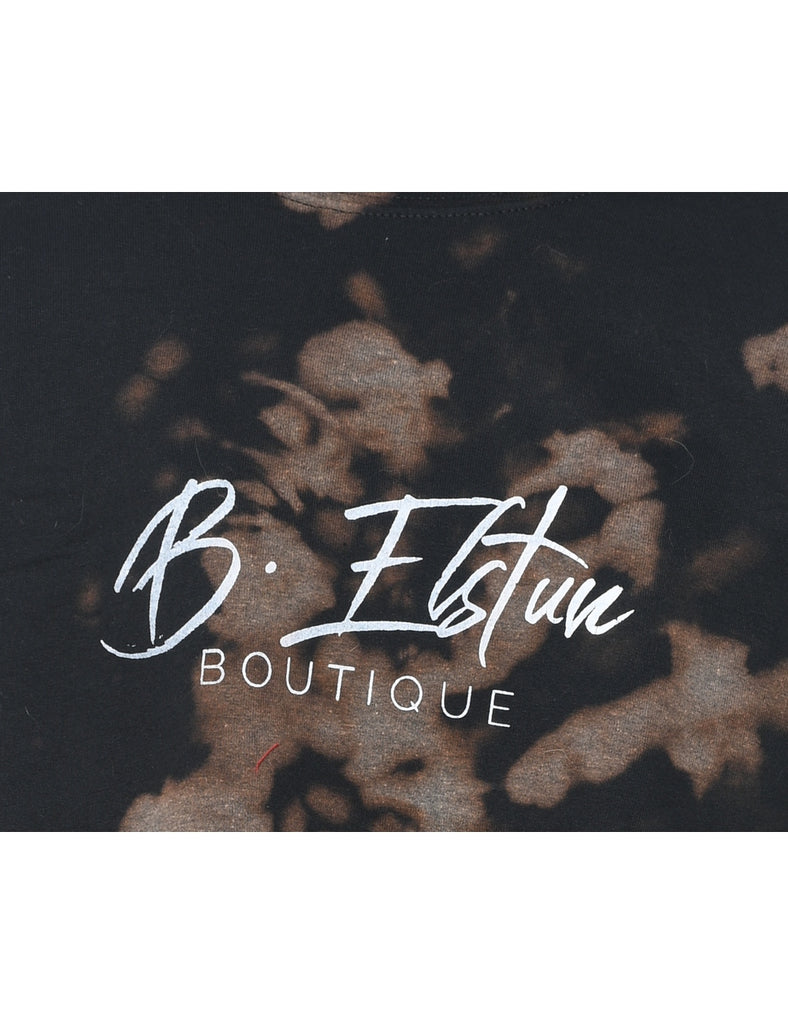 Tie-dye Embridered Sweatshirt - L