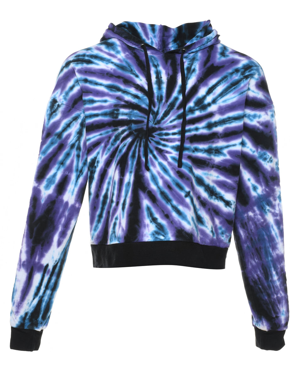 Women's Tie-Dye Multi-Colour Hoodie Multi-coloured, L Beyond Retro