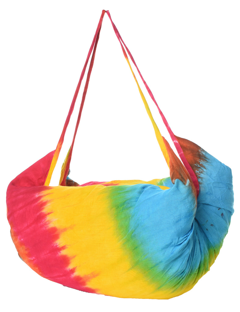 Tie Dye Print Barrel Bag - M