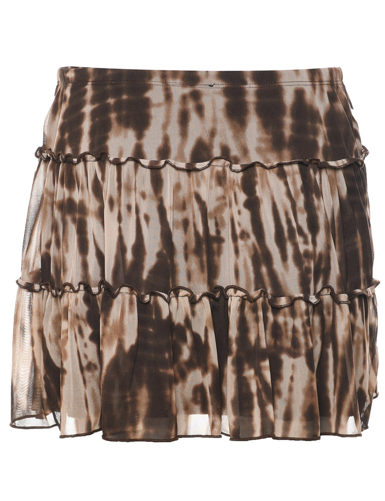 Tie Dyed Flared Skirt - M