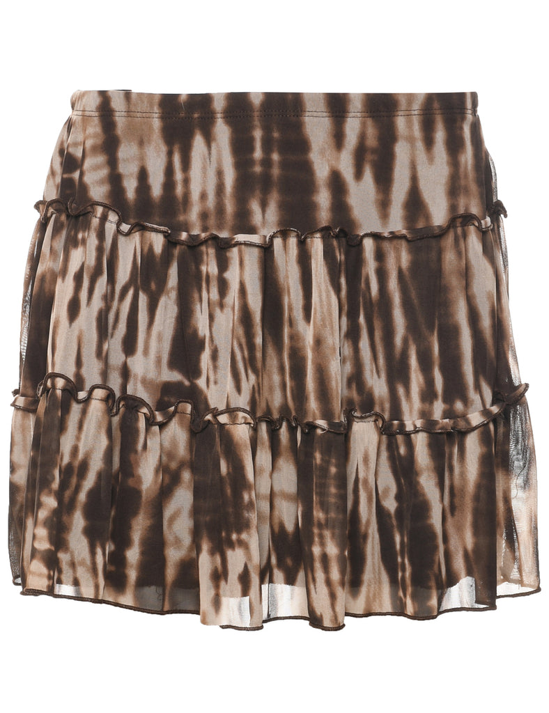 Tie Dyed Flared Skirt - M